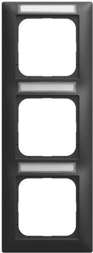 BUSCH JAEGER BJ 1723 NS-915 Abdeckrahmen mit Sichtfenster senkrecht 3-fach (2CKA001754A4941)