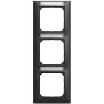 BUSCH JAEGER BJ 1723 NS-915 Abdeckrahmen mit Sichtfenster senkrecht 3-fach (2CKA001754A4941)