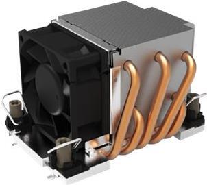 DYNATRON N11 Intel CPU Kuehler 4189-4/-5 P4/P5/P+ 2U Kuehlkoerper Aluminium Lamellen Heat Pipe Aktiv mit PWM bis zu 270W TDP (N11 / A 2711)