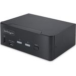 StarTech.com 2-Port Dual-Monitor DisplayPort KVM Switch, 8K 60Hz / 4K 144Hz, DP 1.4, 2x USB 10Gbps Ports, 4x USB HID Ports, Hotkey Switching, TAA Compliant (P2CDD143-KVM-SWITCH)