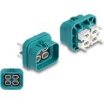 Delock HDMTD quad Stecker für PCB Schutzart IP67 IP69K (90329)