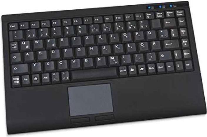 KeySonic ACK-540 U+ Mini-Tastatur US Layout USB Schwarz