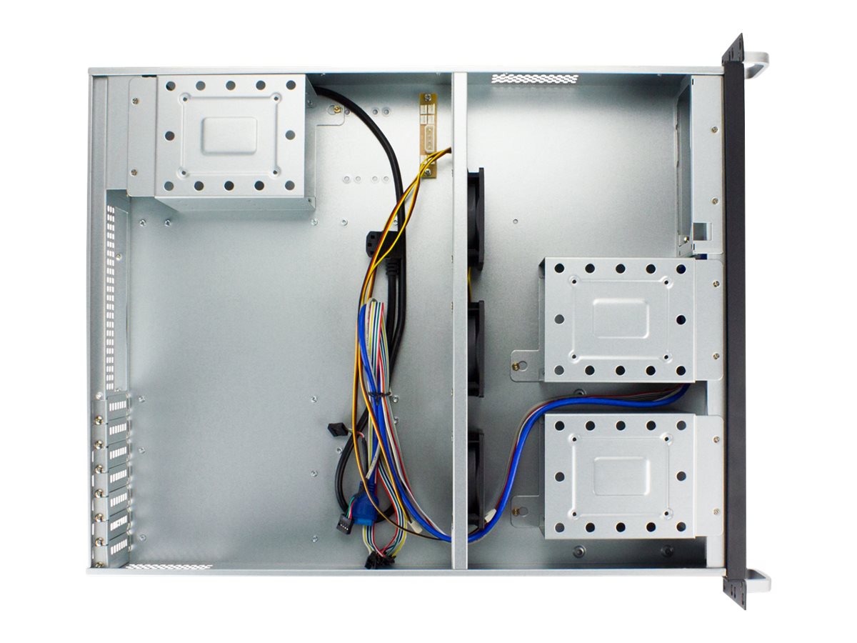 FANTEC SG-290 2HE 19" Servergehäuse ohne Netzteil Schwarz, Silber