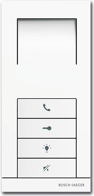 Busch-Jaeger 83210 AP-624. Übertragungstechnik: Verkabelt, Zertifizierung: CE, Internationale Schutzart (IP-Code): IP30. Produktfarbe: Weiß. Innengerät Stromversorgung: AC/DC. Breite: 81 mm, Tiefe: 22 mm, Höhe: 175 mm (8300-0-0324)