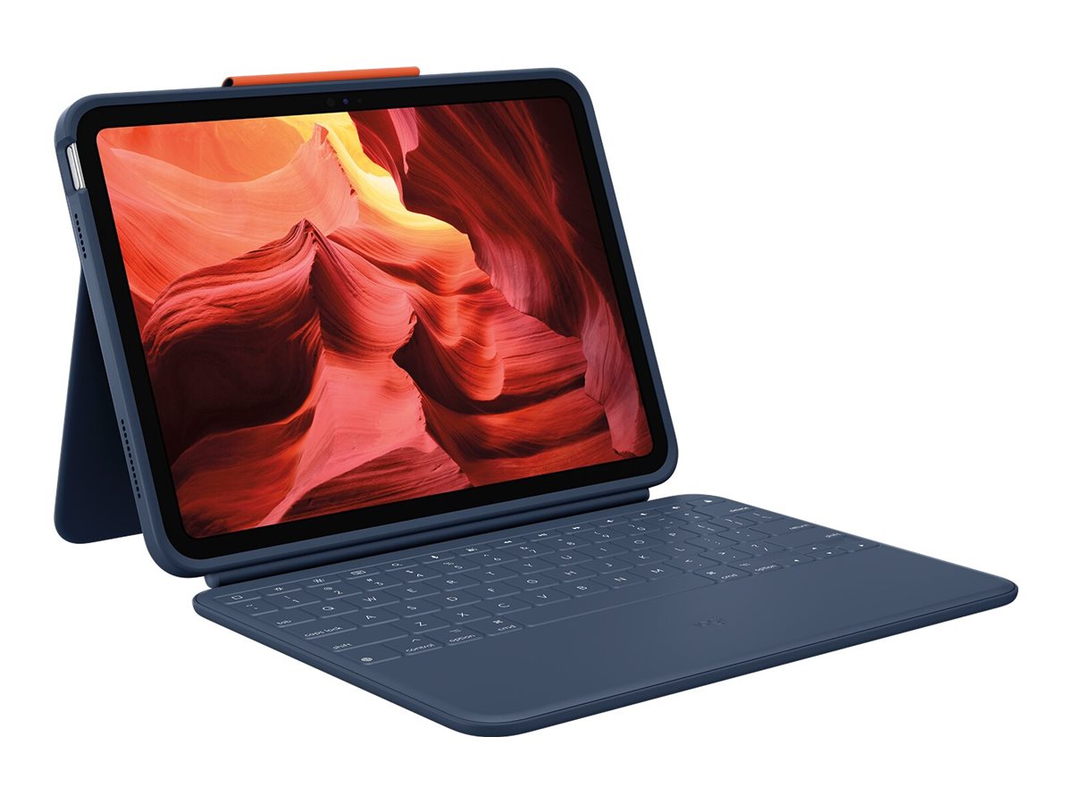 Logitech Rugged Combo 4 Tastatur und Foliohülle 10,9" Classic Blue