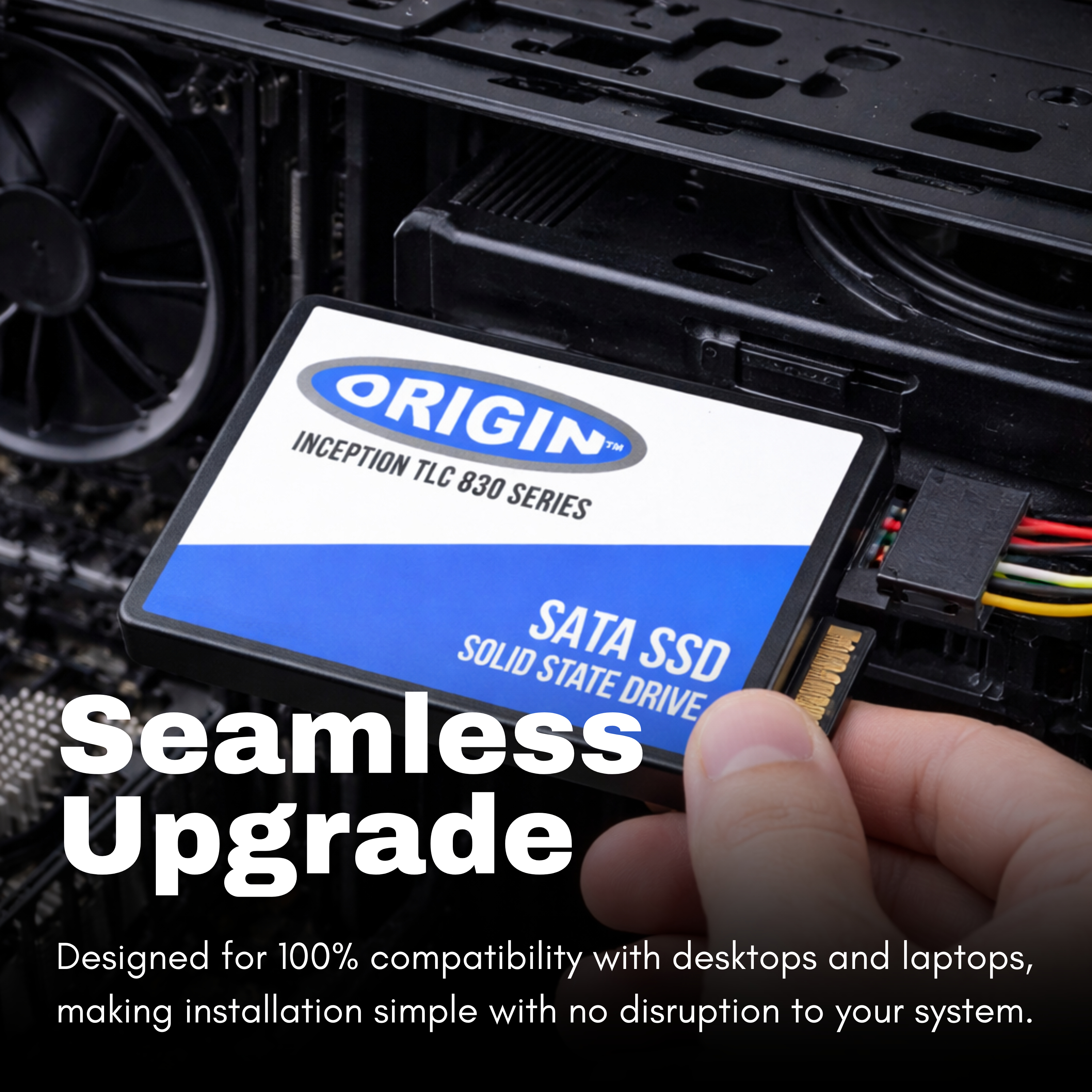 Origin Storage Inception TLC830 Series 256 GB SSD 2.5" SATA Schwarz