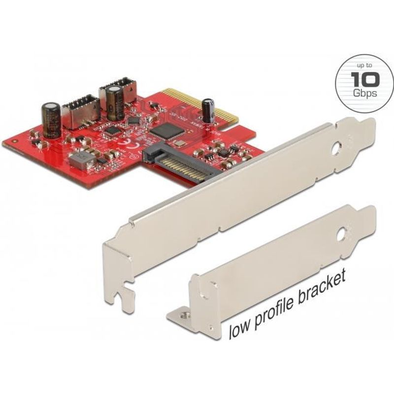 Delock USB-Adapter PCIe 3.0 x4 USB 3,2 Gen 2 intern x 2 90058
