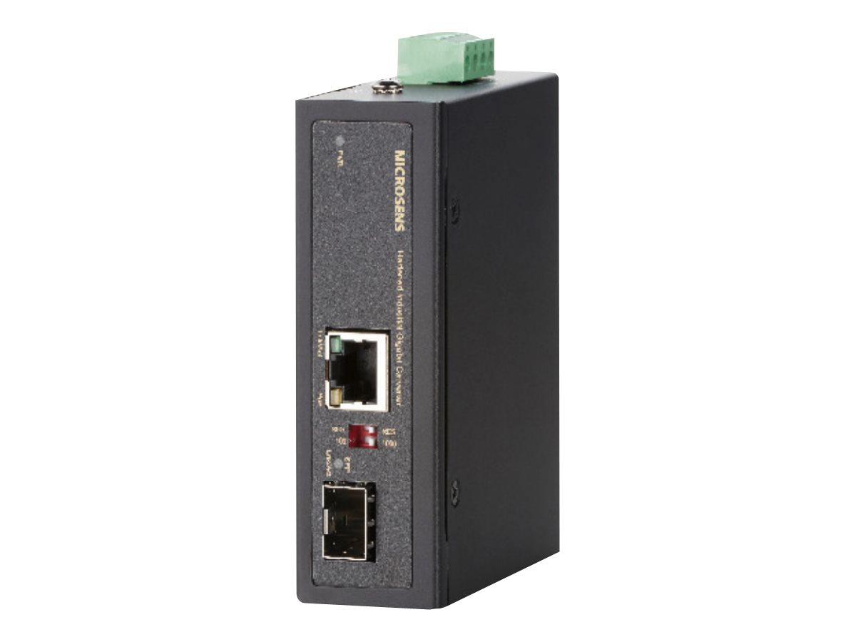 MICROSENS MS657099X Medienkonverter RJ-45 / SFP Schwarz
