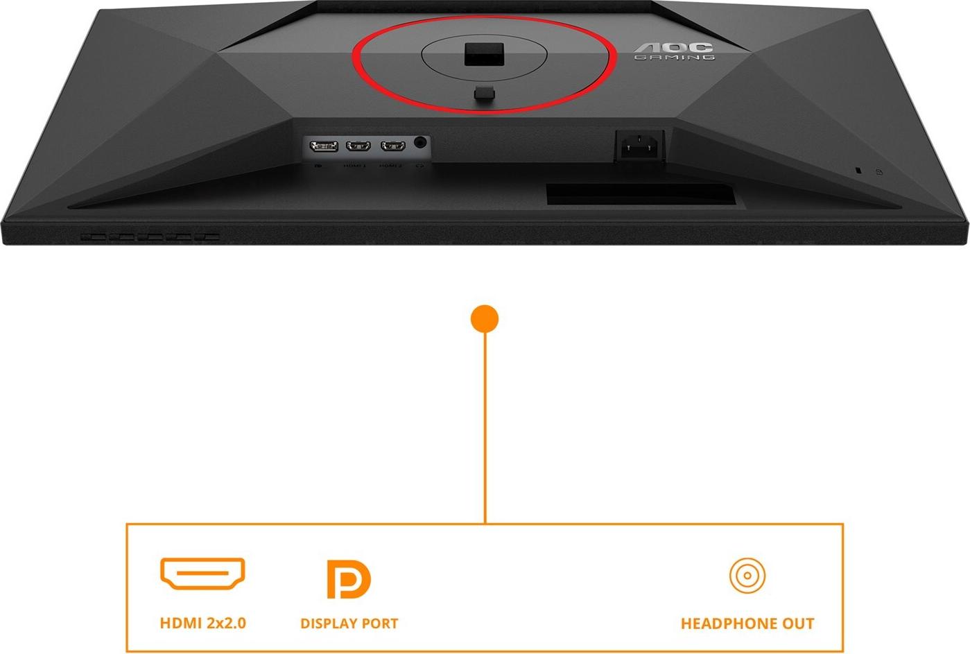 AOC Q27G4ZR 27" Quad HD 240 Hz Schwarz, Rot