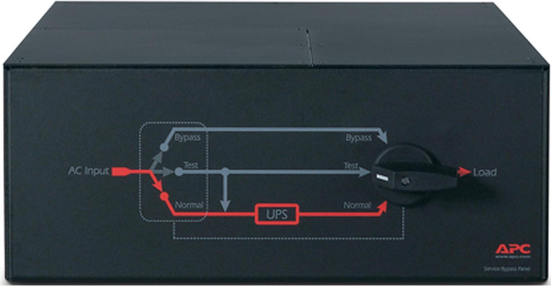 APC Service Bypass Panel SBP16KP 100 A 200/208/240 V Schwarz
