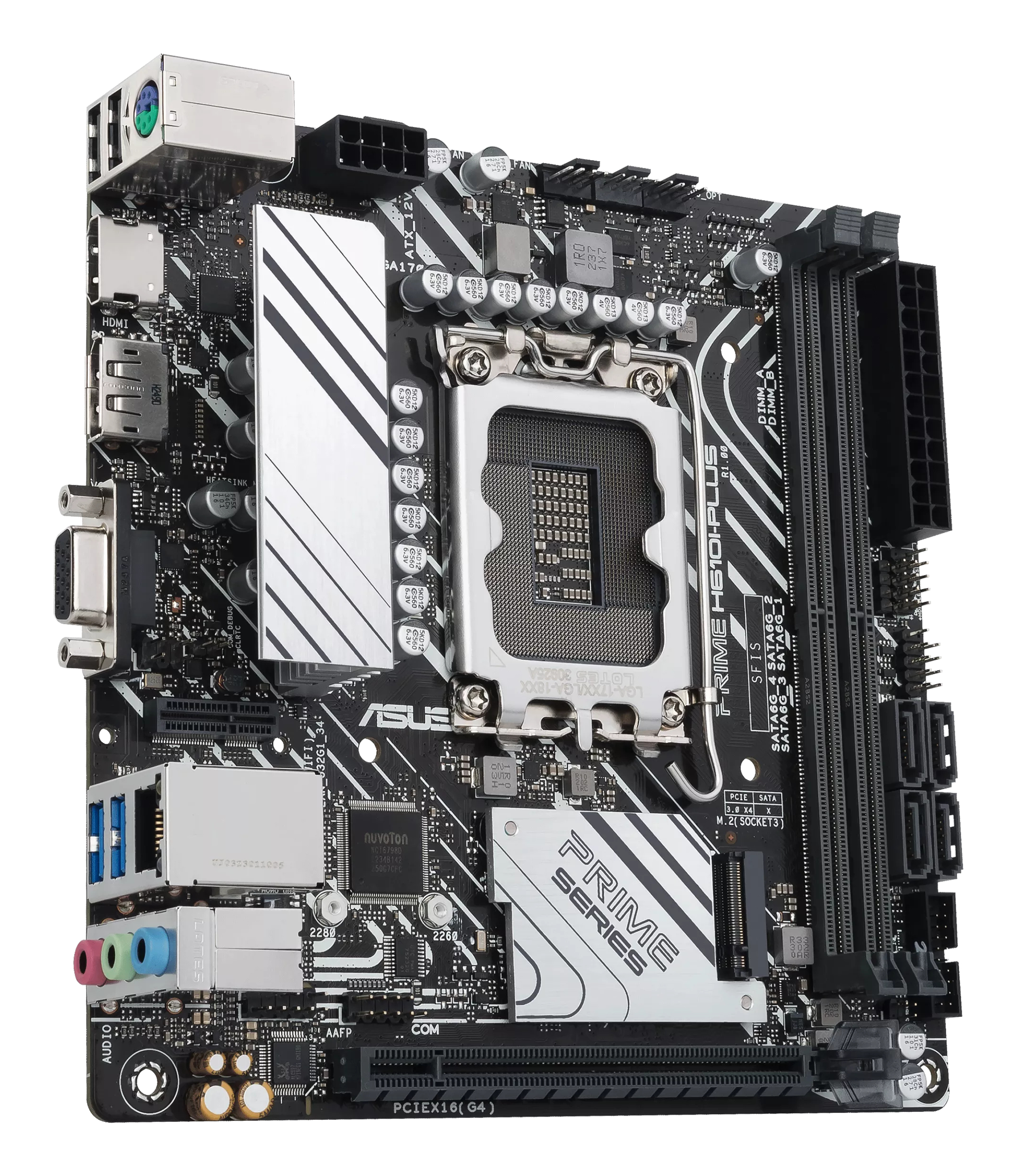 ASUS PRIME H610I-PLUS-CSM Mainboard Mini-ITX Intel H610 LGA 1700 DDR5 Gold