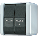 Jung 805 NAW Elektroschalter 1P Schwarz - Weiß (805NAW)