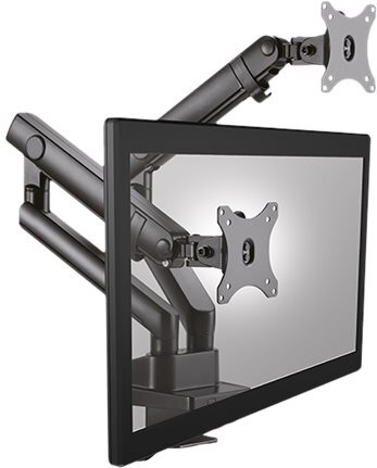 ICY BOX IB-MS314-T Monitorständer für 2 Monitore bis 32" Schwarz