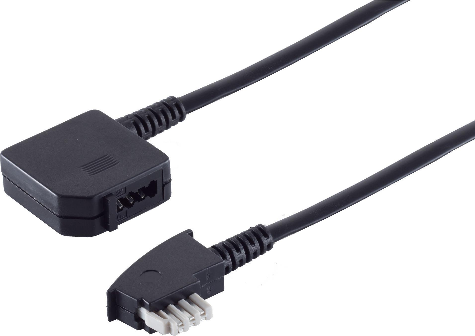 ShiverPeaks S/CONN maximum connectivity TAE Telefon-Verlängerung-TAE N-Stecker auf TAE N-Kupplung, 6-adrig, 3,0m (70213-6/6)