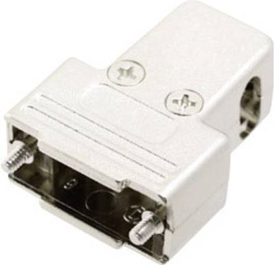 MH Connectors MHTRI-M-09-K 6550-0100-01 D-SUB Gehäuse Polzahl (num): 9 Kunststoff, metallisiert 180 °, 45 °, 45 ° Silber 1 St.