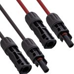InLine Solarkabel Verlängerungs-Set inkl. Solarstecker 4mm² schwarz/rot 7,5m (95407)