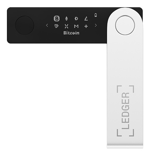 Ledger Nano X Hardware Wallet Bluetooth USB-C Schwarz, Silber