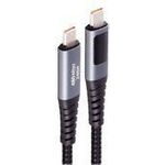 shiverpeaks ®--USB-C Ladekabel, 2.0, 240W PD, A/V/W Display, 0,5m (BS14-59015)