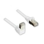Patchkabel, Cat. 5e, F/UTP, 1x 90° RJ45 Stecker (Rastnase oben)/ 1x gerade, weiß, 3m, Good Connections® (805W-030EWI)