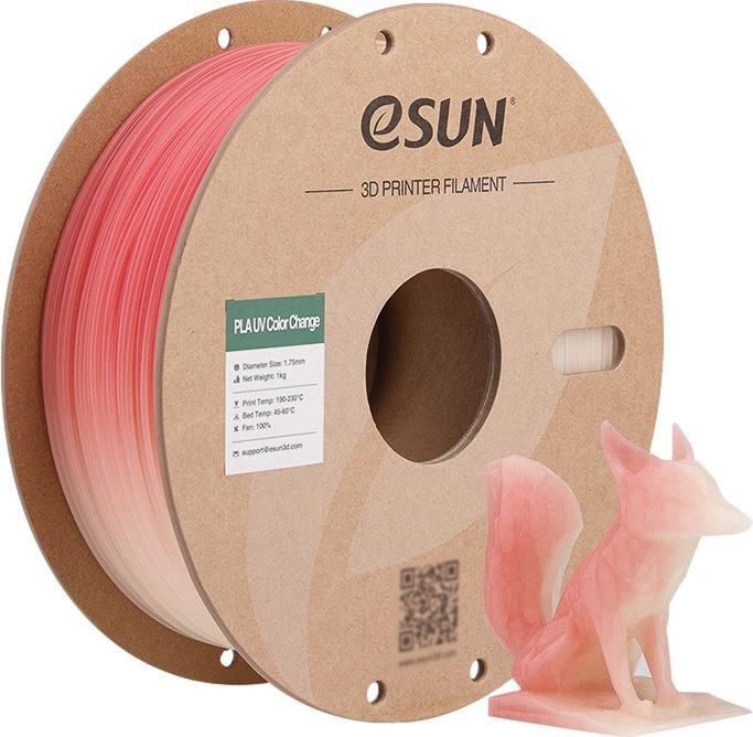 PLA UV 1,75mm RED 1kg ESUN 3D FILAMENT (PLA-UV CC175UV-R1P1)