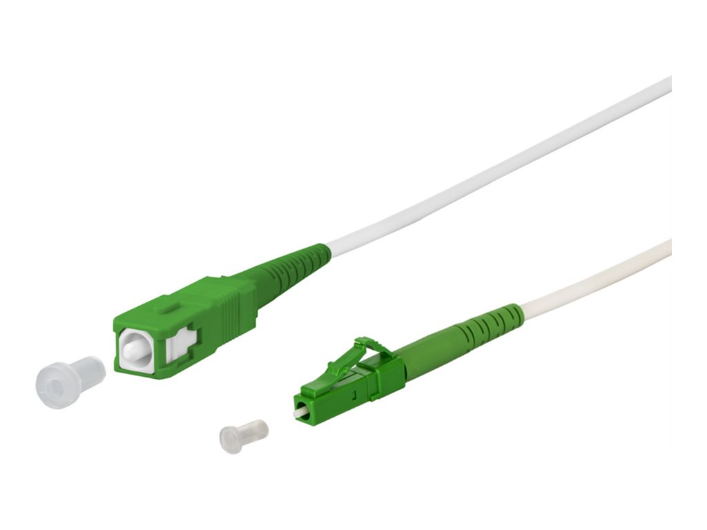 METZ CONNECT OpDAT 151P7EAJAA5E Patchkabel 15 m SC/APC-LC/APC Glasfaser Weiß