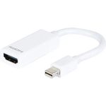 Mini Displayport 1.2 zu HDMI 1.4 Konverter Zum Anschluss eines Monitors oder Beamers mit HDMI-Anschluss an ein Notebook mit Mini Displayport 1.2 (127387)