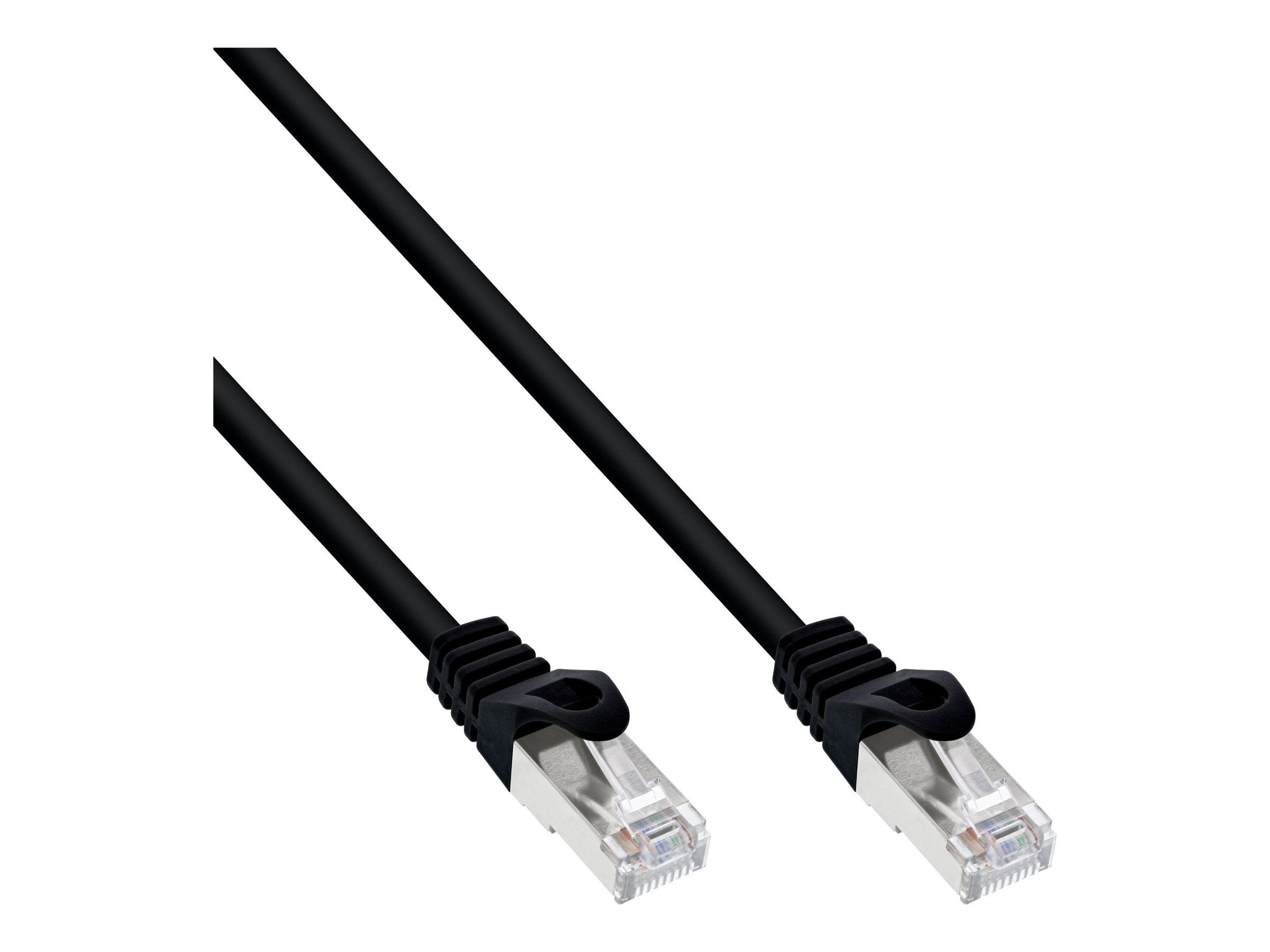 InLine Patch-Kabel CAT 5e SF/UTP 3 m RJ-45 30er Bulk-Pack Schwarz