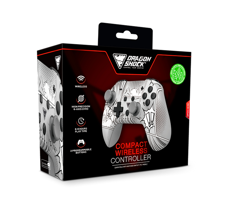 DragonShock PopTop Compact Wireless Gamepad Nintendo Switch Mehrfarbig
