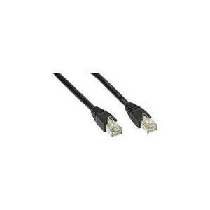 Wentronic Goobay CAT 5e Patchkabel, SF/UTP, Schwarz, 2 m - CCA Kupfergemisch (68669)