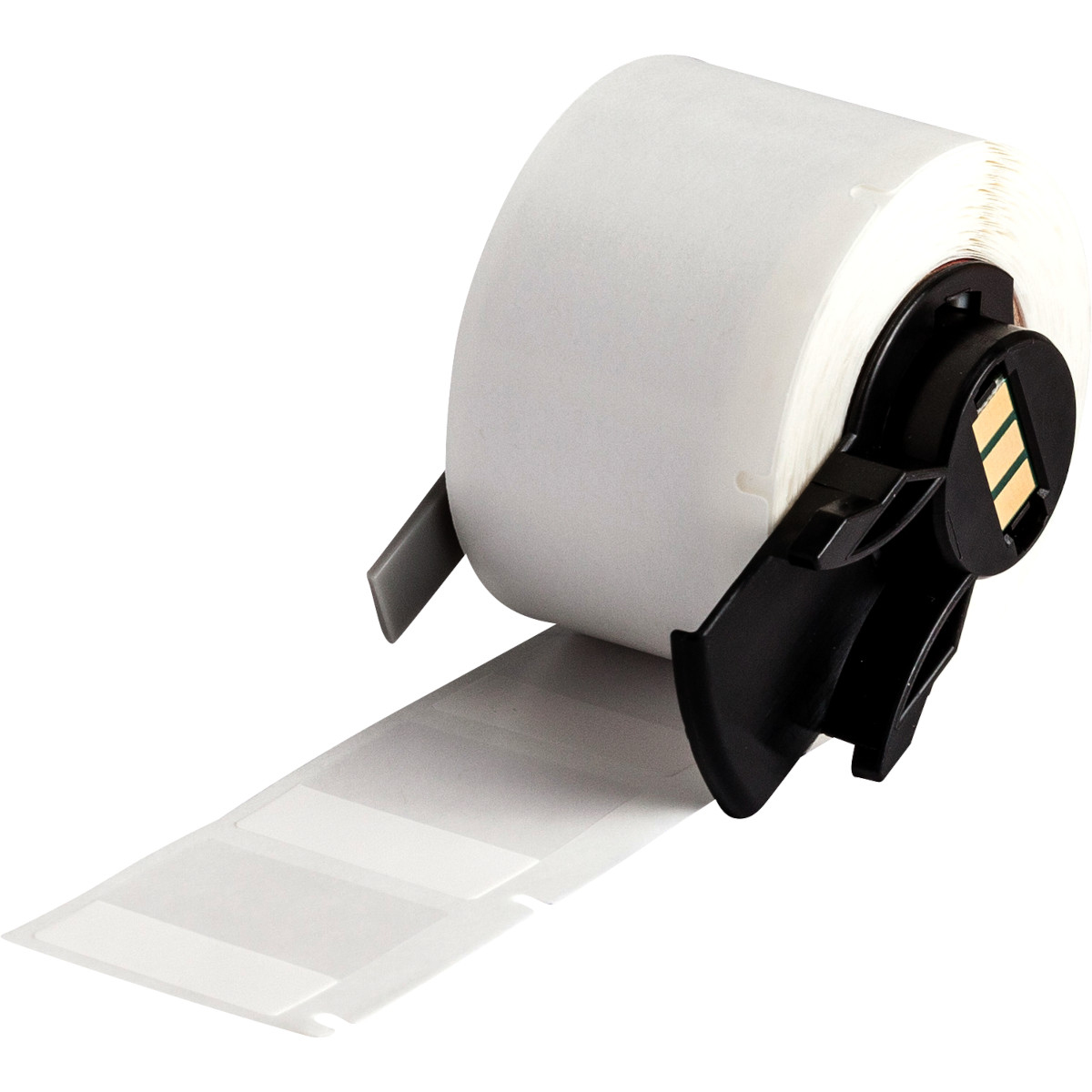 Brady M6-19-427 Selbstlaminierendes Vinyl Etikett 25,40 x 9,53 mm 250 Stück Weiß/Transparent