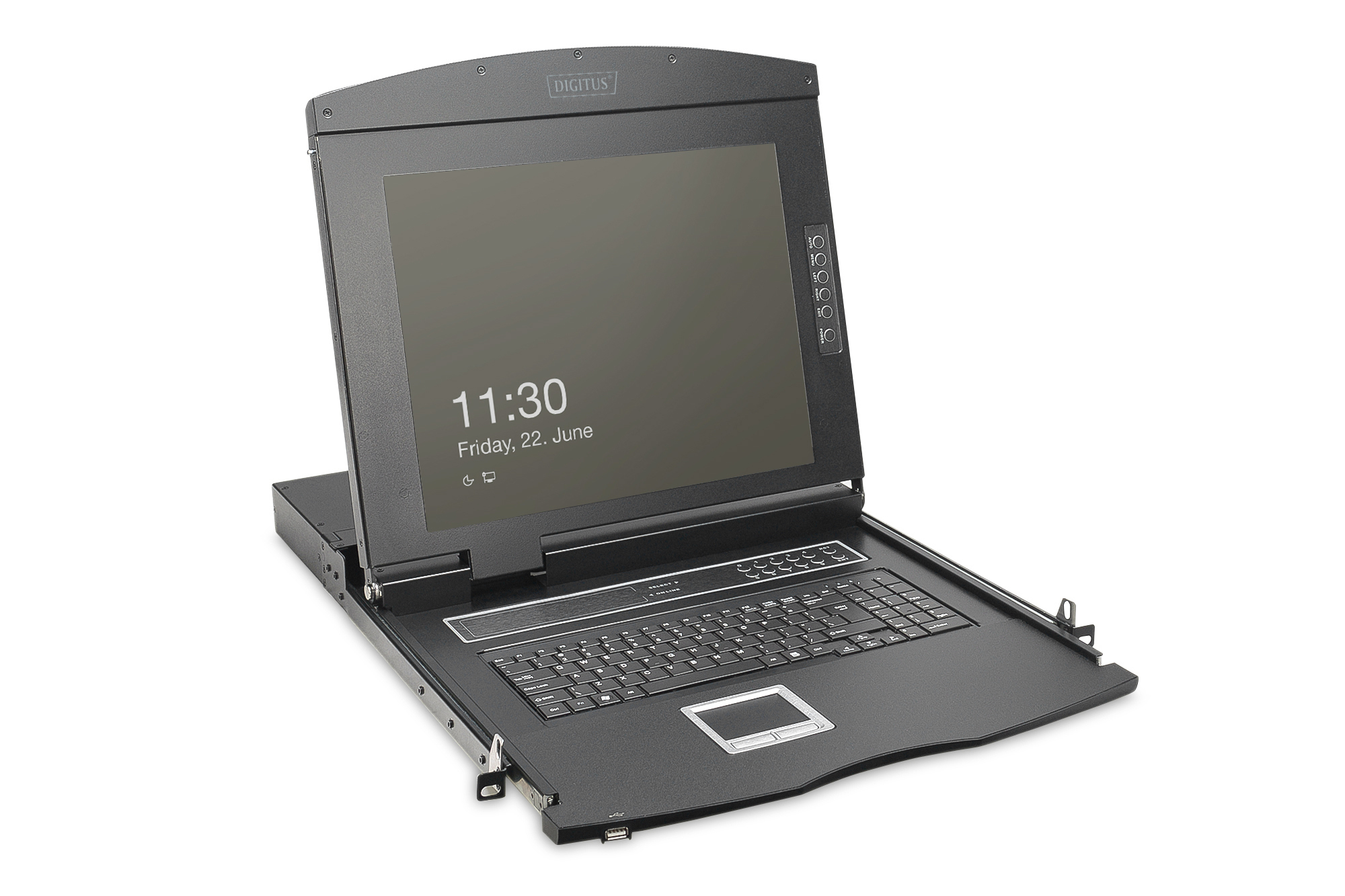 Digitus KVM-Konsole DS-72221-3GE 16-Port VGA 19" Full HD Schwarz