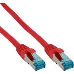 InLine® Patchkabel Cat.6A, S/FTP (PiMf), halogenfrei, 500MHz, rot, 0,5m (76850R)