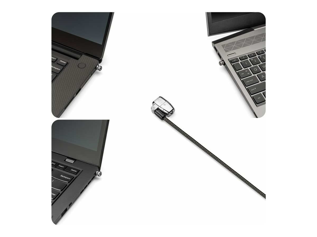 Kensington ClickSafe 2.0 Universelles 3-in-1 Laptop-Schloss Master Keyed 1,8 m Schwarz