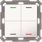 MDT BE-TAL5504.01 Taster Light 55 4fach RGB-W Reinweiß glänzend Neutral (BE-TAL5504.01)