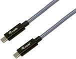 Equip Kabel USB-C3.2->C Gen2x2 PD 240W St/St schwarz (128427)