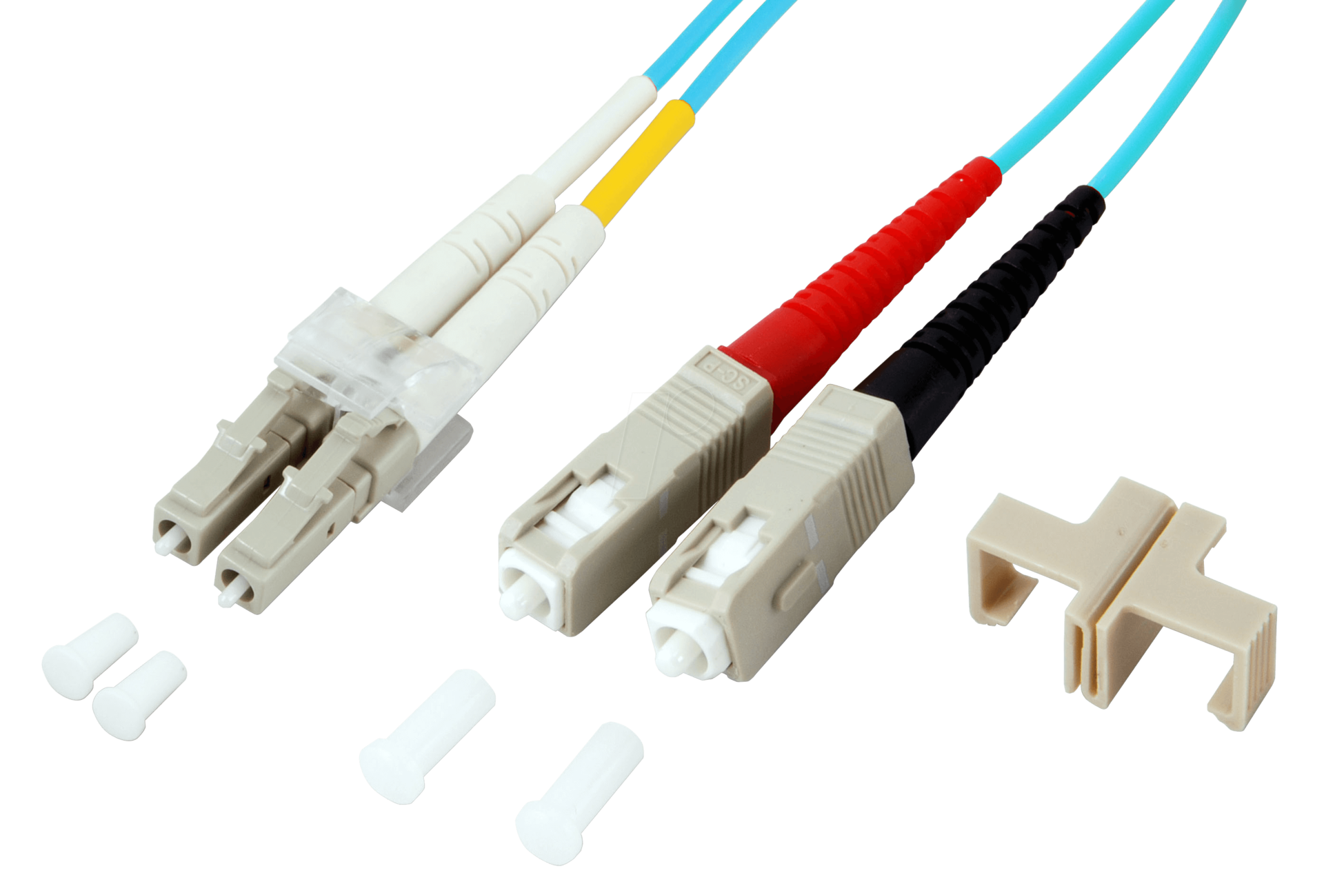 Duplex Jumper LC-SC 50/125µ, OM3, LSZH, aqua, 2.0mm, 30m Hersteller: EFB-Elektronik (O0314.30)