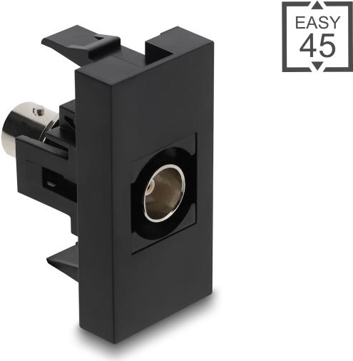 Delock Easy 45 Modul BNC Buchse zu schwarz (90960)
