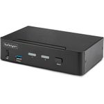 StarTech.com 2-Port DisplayPort KVM Switch, 8K 60Hz / 4K 144Hz, Single Display, DP 1,4, 2x USB 3,0 Ports, 4x USB 2,0 HID Ports, Push-Button & Hotkey Switching, TAA Compliant (D86A2-2-PORT-8K-KVM)