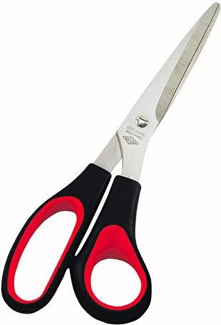 WEDO Universalschere für Rechtshänder, spitz, Länge: 210 mm Farbe: schwarz-rot, aus poliertem rostfreiem Edelstahl (976 8)
