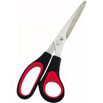 WEDO Universalschere für Rechtshänder, spitz, Länge: 210 mm Farbe: schwarz-rot, aus poliertem rostfreiem Edelstahl (976 8)