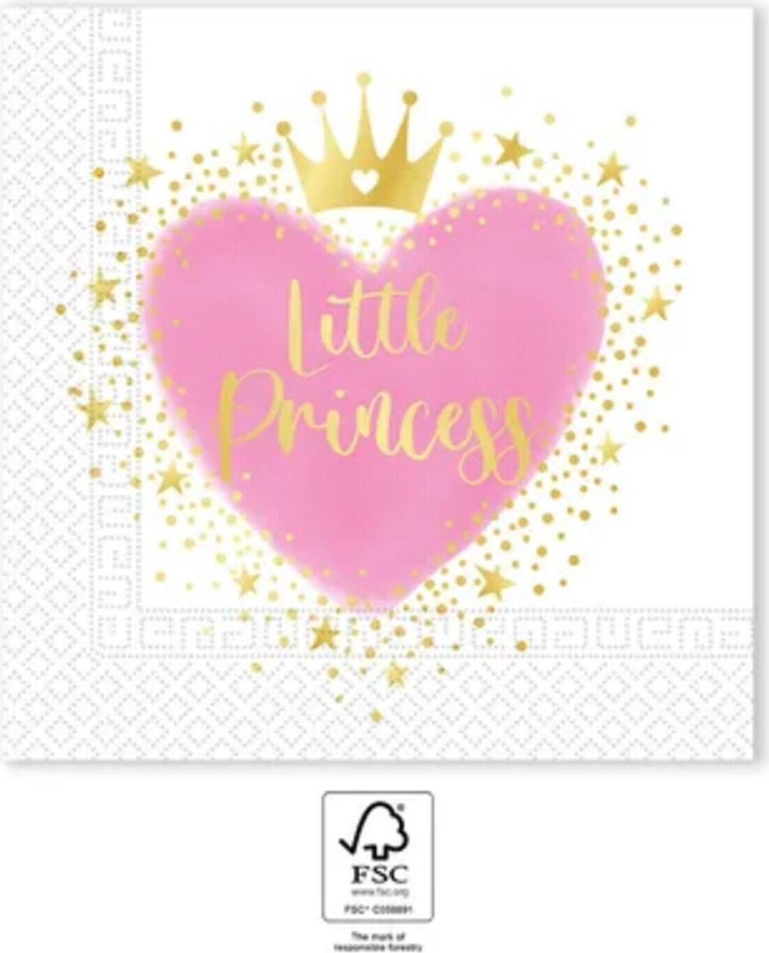 Procos My Little Princess zweilagige Papierservietten (96478)