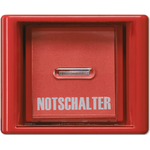 Jung Abdeckung Glasscheibe rt für Schalter/Taster AS 561 GL rt (AS561GLRT)