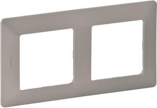 LEGR Vlife 2Fach Rahmen Aluminium 754132 Legrand 754132 1 (754132)