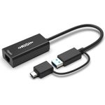 Origin Storage OS-HUB-USB3/C-RJ45 Kabeladapter USB3.0/USB-C Schwarz (OS-HUB-USB3/C-RJ45)