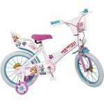 TOIMSA Kinderfahrrad 16" TOI1681 Paw Patrol weiß mit Stützrädern für Mädchen (TOI1681)