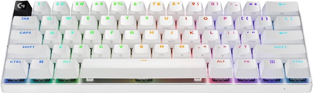 Logitech G PRO X 60 Gaming Tastatur 60% AZERTY RGB Weiß