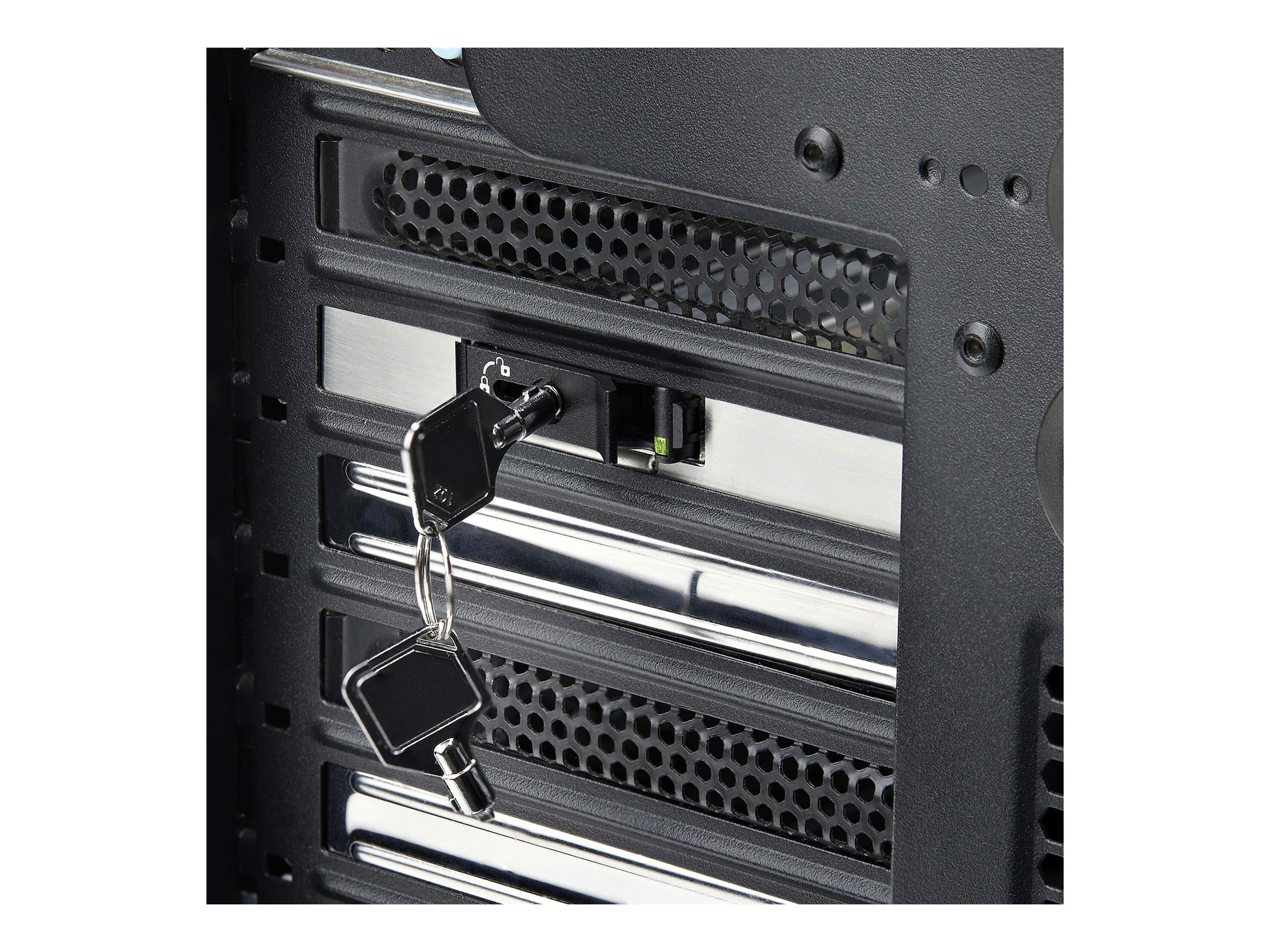 StarTech.com M.2 NVMe SSD Laufwerkseinschub TR-M2-REMOVABLE-PCIE PCIe 4.0 Hot-Swap Schwarz, Silber