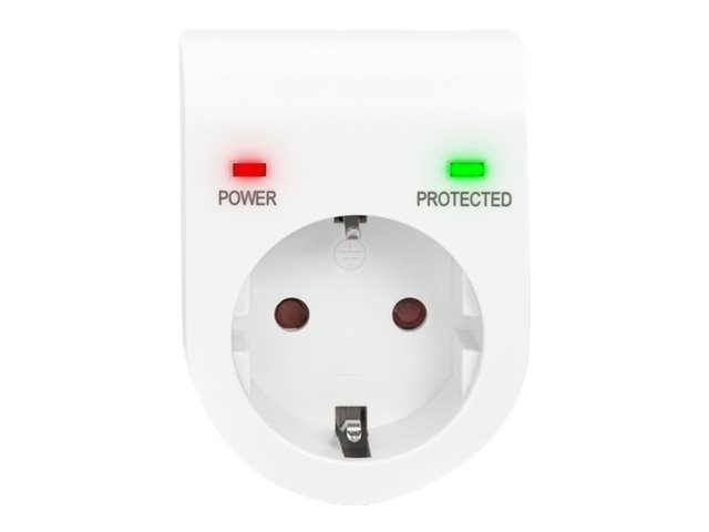 Digitus DN-95400 Überspannungsschutzadapter 230 V 1x AC 3500 W Weiß
