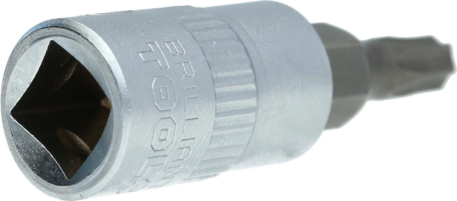 KS TOOLS Werkzeuge-Maschinen GmbH 1/4" Torx-Bit-Stecknuss, mit Stirnlochbohrung, TB20 (BT020983)