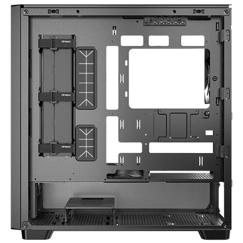 Antec FLUX SE Midi Tower E-ATX/ATX/mATX/ITX Schwarz, Holz